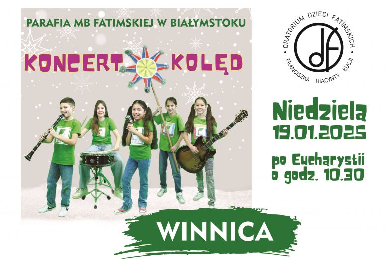 Koncert Kolęd  Zespołu WINNICA 19.01.2025